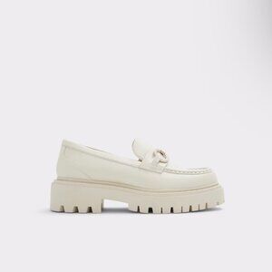 Off White Aldo Platform Loafer Shoes - 7.5 (W)